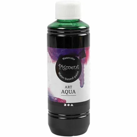 Flytende akvarellmaling, grønn, 250 ml / 1 flaske.
