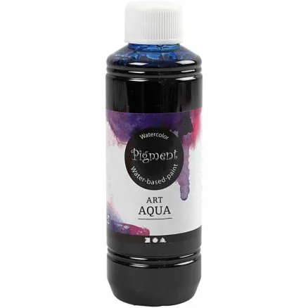 Flytende akvarellmaling, blå, 250 ml / 1 flaske.