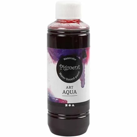 Flytende akvarellmaling, rød, 250 ml / 1 flaske.