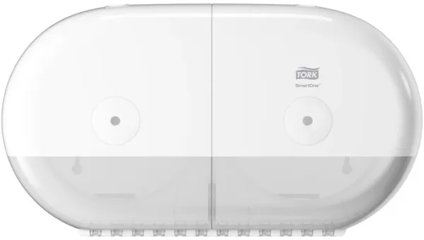 Tork SmartOne T9 Twin, dispenser for toalettpapir, hvit